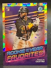 2022 Bowman Chrome #ROYF-12 Rodolfo Castro Pirates RC ROY Favorites Atomic /150