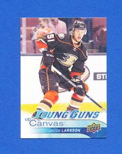 2016 UPPER DECK HOCKEY YOUNG GUNS canvas C220 JACOB LARSSON RC ducks rookie