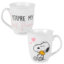 The Peanuts Tasse Snoopy best friend Kaffeetasse Kaffeebecher Weiß Keramik 280ml