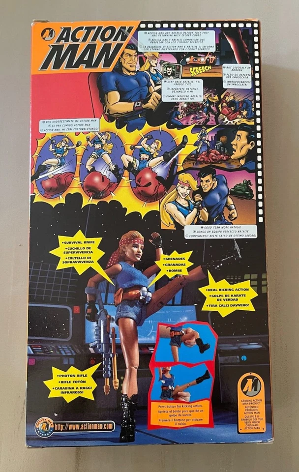 NUEVA Figura Hasbro 12" NATALIE POOLE 1996 Sellada ACTION FORCE TV Man GI Joe Foto 3 de 4