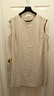 NWT Venezia Beige Simple Sleeveless Rayon/ Polyester with Lining Dress 24