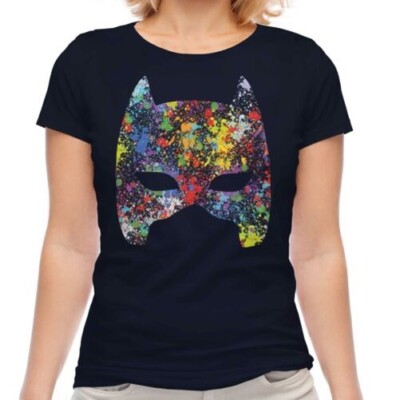 Splatter Mask Teth MASK SPLATTER LADIES T-SHIRT TEE TOP GIFT COLOURFUL SPLATTER | eBay ...