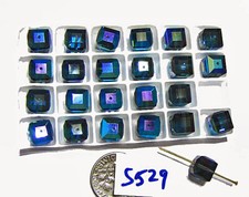 Swarovski Crystal Faceted Cube Item 5601 YOUR CHOICE OF COLOR 8mm Lot of 5