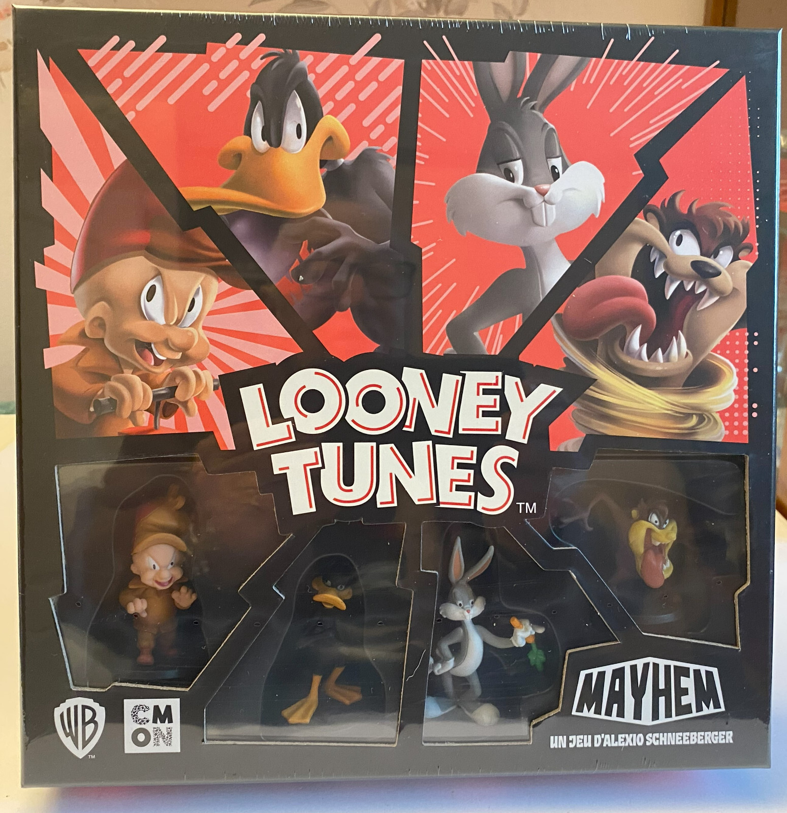 Jeu de société Looney Tunes Mayhem, boîte de base neuve par Alexio Schneeberger