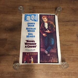 Rebel-Without-A-Cause-Poster-James-Dean-Natalie-Wood-Sal-Mineo-1986-M-073-Litho