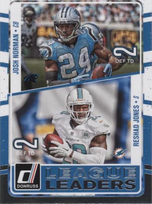 2016 Donruss Josh Norman Reshad Jones #17 - 1 of 2