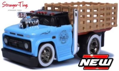Maisto Chevrolet C60 Skatebed 1966 - Blue Pablo Maßstab 1:64 Auto