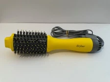 Drybar Double Shot Blow-Dryer Brush 2.44” Barrel - Bright Yellow Clean WORKS!