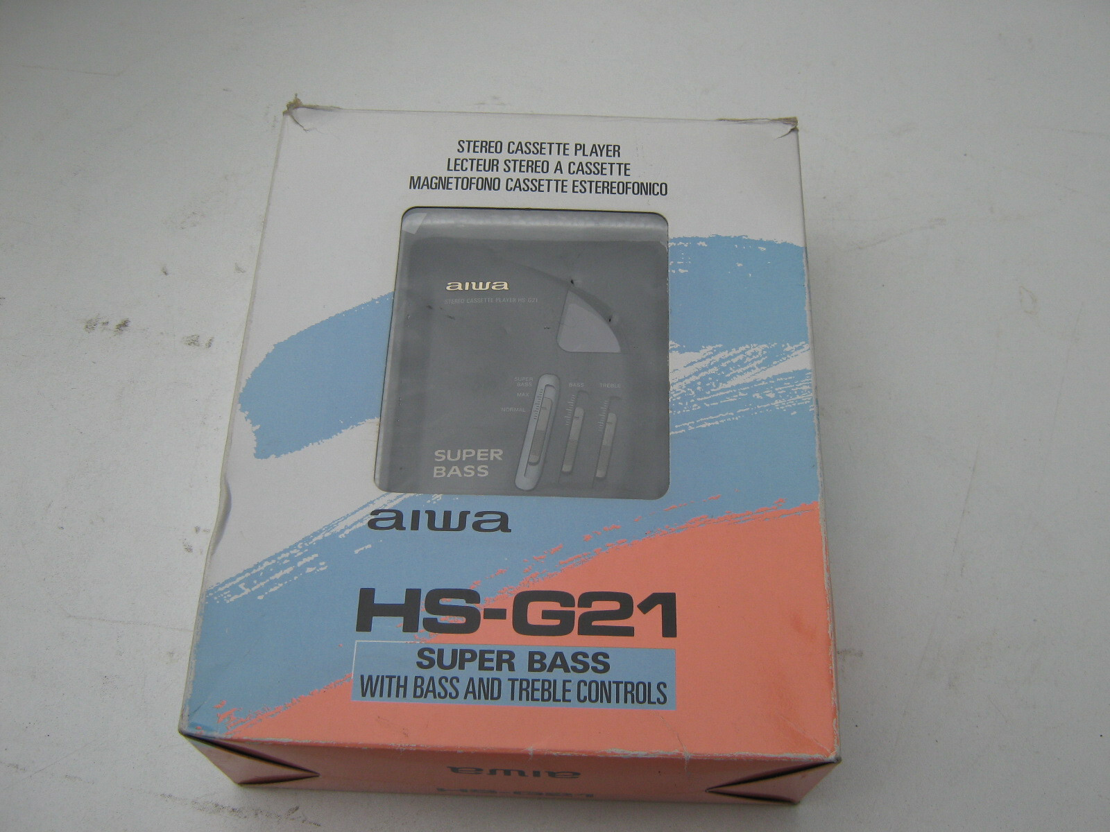 Walkman Aiwa HS-G21 Super Bass - A funcionar 100%. Tem 34 anos. Ribeirão