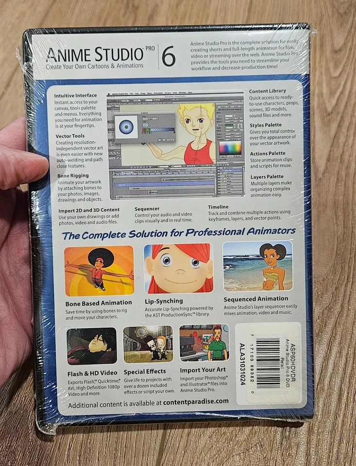 Anime Studio 6: The Official Guide by Kelly L. Murdock Tube - New in Shrink Wrap - Image 2 of 4