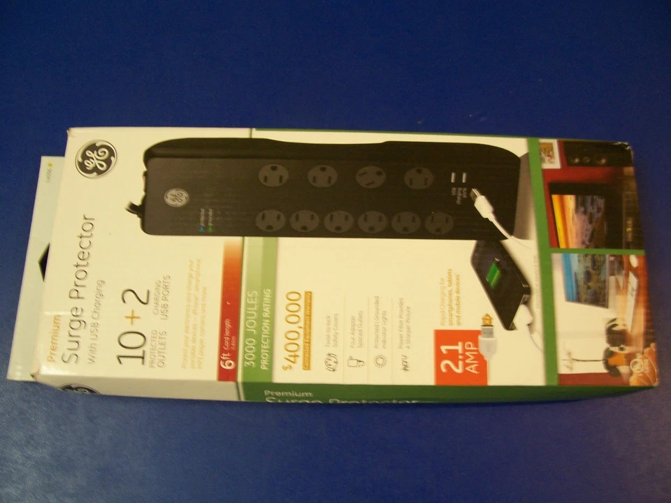 GE Premium Surge Protector #14096 - Image 2 of 2
