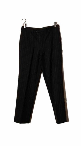 Emanuel Ungaro 2 Pcs Suit Mens Size 40R/32W Blazer Pants Black Wool Stripes VTG - Picture 6 of 9