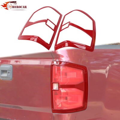 Tail Light Lamp Cover Trim Bezel Decor For Chevy Silverado 1500 2014-18 Exterior