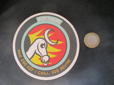 UNTER BOCK BIER (BIERUNTERSETZER) DODO BOURBON SPRICHWORT KREOLISCH KAN GRO ILE REUNION 