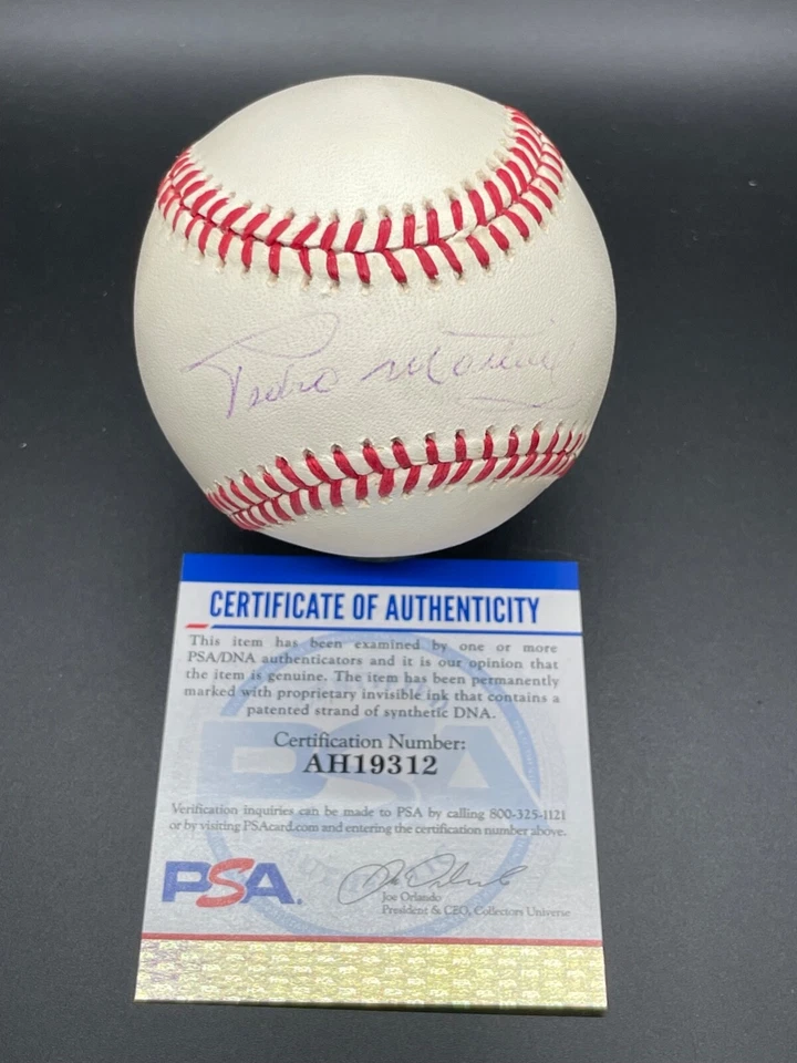 Pedro Martinez "3x Cy & HOF Early Rookie Year" Signed Autographed baseball PSA - Image 2 of 4