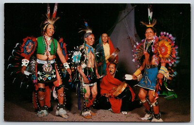 Postcard Ben Marcus and His Taos Warriors Native Americans D141
