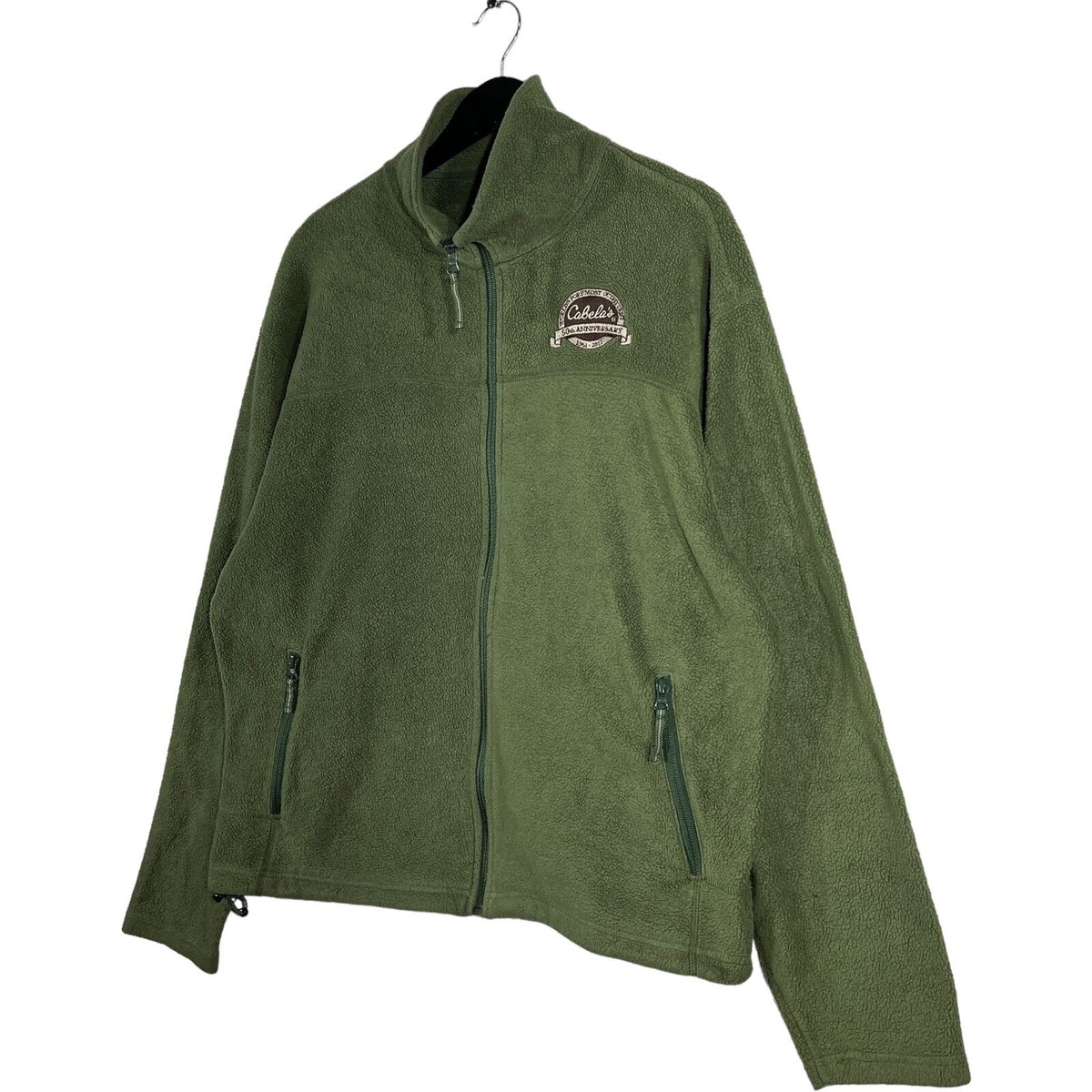 【CaBelas】　ジップアップ　Green Cabelas 50th Anniversary Full Zip Fleece Jacket | eBay