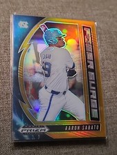 2020 Panini Prizm Draft Picks Power Surge Gold  04/10 Aaron Sabato 