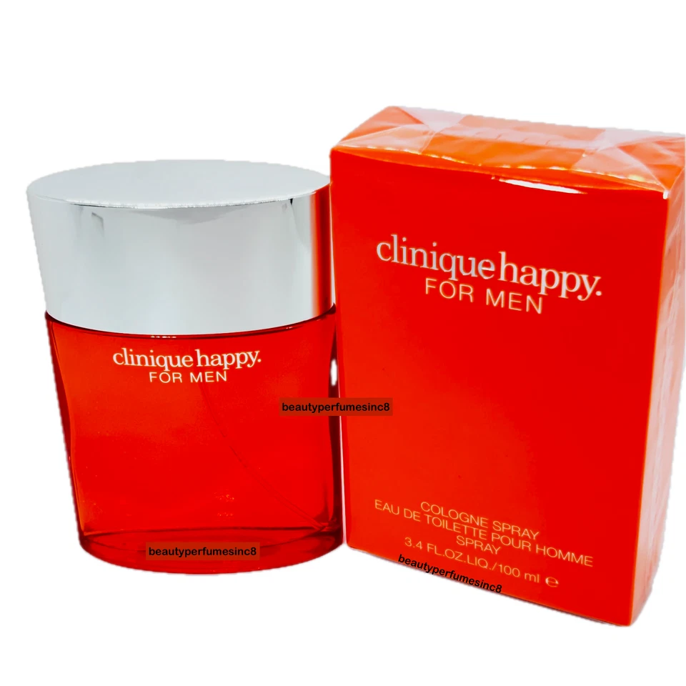 CLINIQUE HAPPY Pour Homme Cologne EDT 3.4 oz 3.3 For Men Spray New in Box - Image 2 of 2