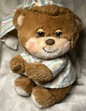 Vintage Fisher Price Plush Sleepy Time Teddy Beddy Bear Hat  Gown 1985