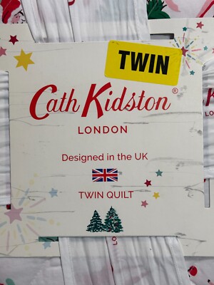 Cath Kidston London Ditsy Deer Pink Holiday Christmas Twin Quilt  display picture 1