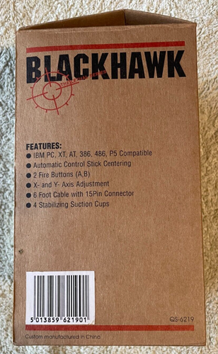 QuickShot Blackhawk Joystick, New, PC for Windows 95 & earlier, Vintage - Picture 5 of 7