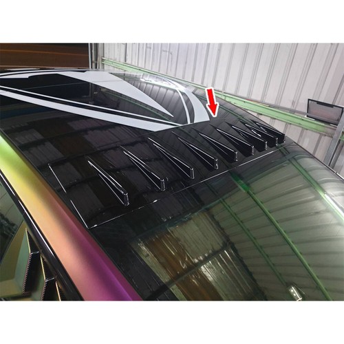 Glossy Black Fits For Tesla Model 3 Sedan Shark W/ Fin Rear Window Roof Spoiler - Picture 5 of 9