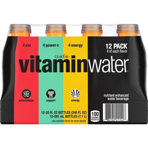 Vitaminwater Variedad Pack Botellas, 20 fl oz, 12 Pack - Imagen 5 de 6
