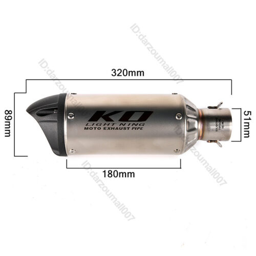 Slip On Exhaust Black Muffler Modified for Duke 390 250 125 Adventure 2020-2023 - Bild 5 von 13