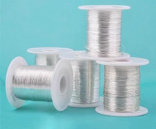 1M 999 Pure Sliver Round Wire Solid Dead Soft Fine Silver Craft Wire 18 - 9ga 
