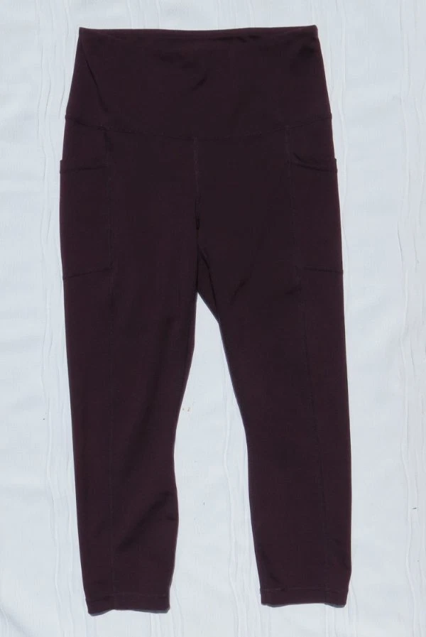 yogalicious high rise crop capri yoga side pockets leggings