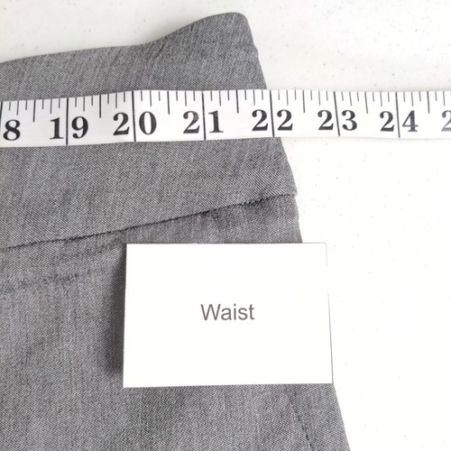 Lane Bryant Capri Pants Women 20R Gray Heathered Elastic Waist Dressy Career - Picture 3 of 10