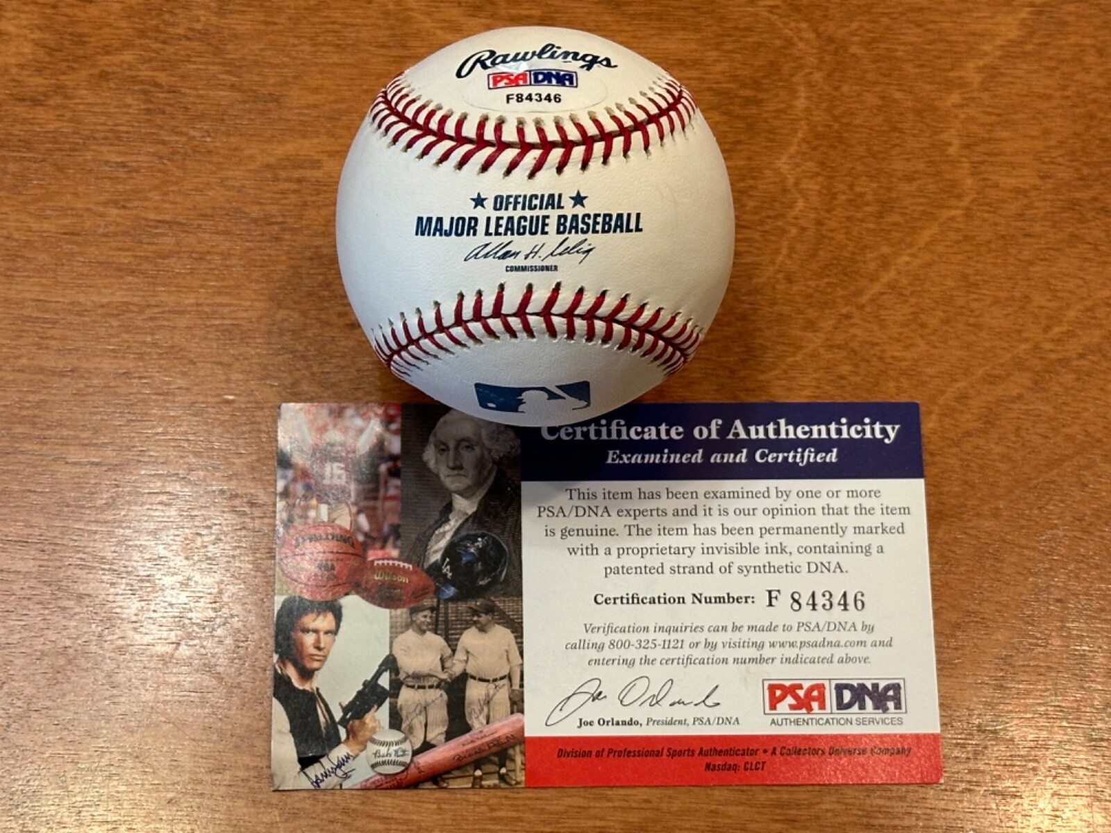 Whitey Ford Autographed Signed OMLB w Inscr (PSA) view 2