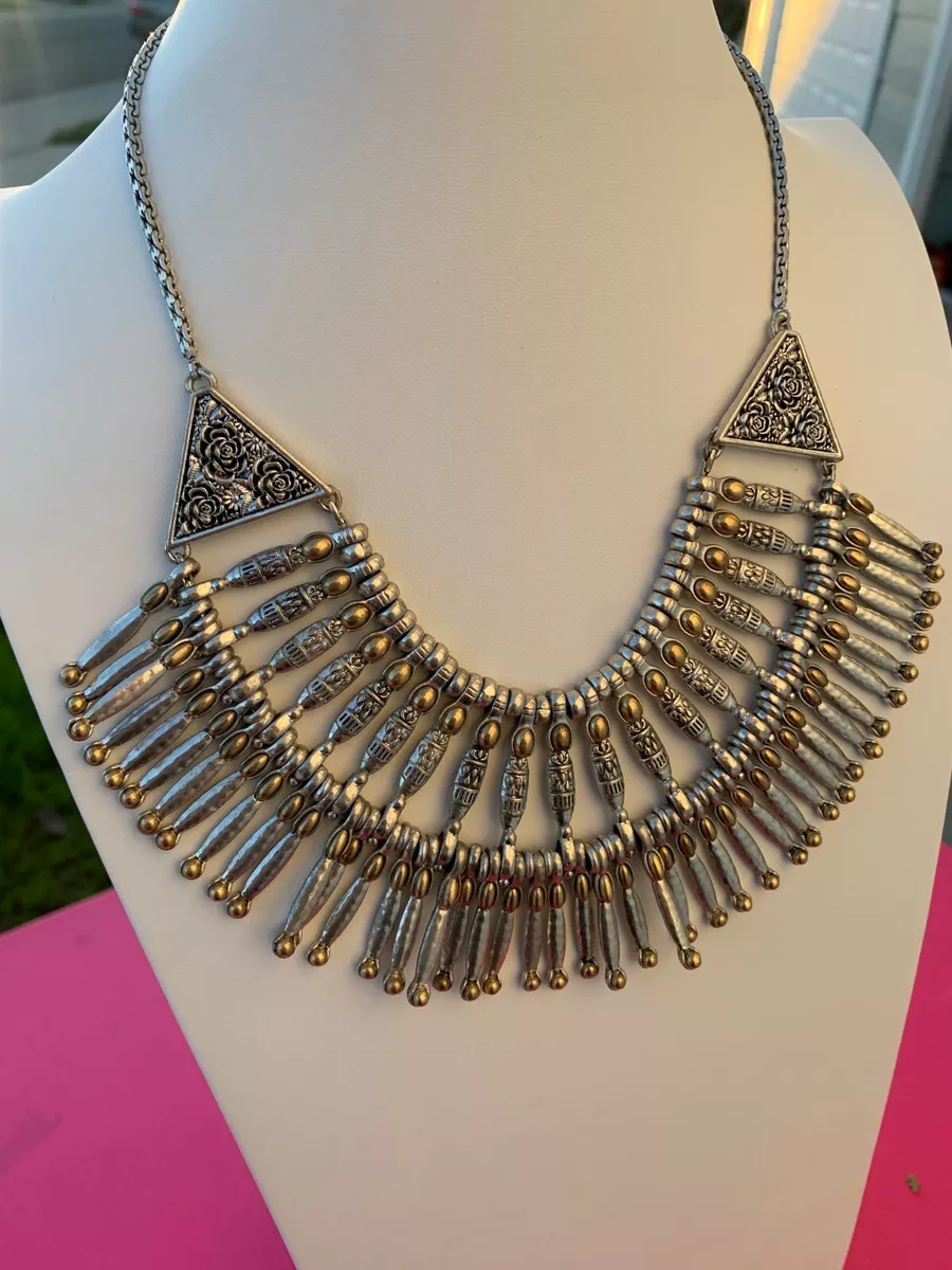 Lucky brand silver necklace sale