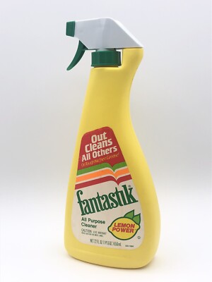 VINTAGE FANTASTIK All Purpose Cleaner Spray EMPTY Bottle Movie TV Prop 80 s