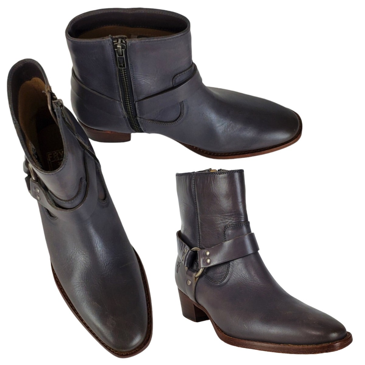 Frye Dara Harness Leather Ankle Boots in size 6 Mens Us 8, Frye Boot, Harness Boots, Mens Western Boots  main image 4