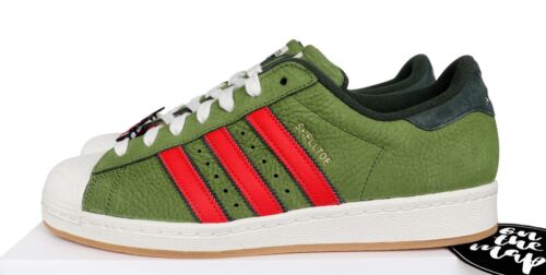 Adidas TMNT Shelltoe Superstar Ninja Turtles Verde Reino Unido 5 10 11 12 EE. UU. IF9280 Nuevo - Imagen 2 de 12
