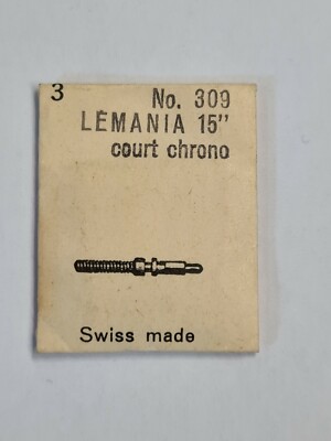 1 Aufzugswelle für Lemania 15'' court Chrono  Ronda 309 NEU