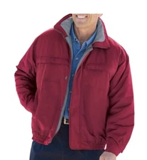 Red Scandia Woods Winter Jacket Polyester Zip & Snap Close Sz. Med NICE!