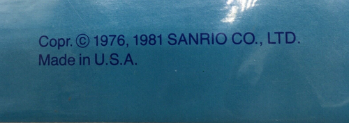 1981 Sanrio Hello Kitty 3 Ring Binder Rare Find Blue Item #3668 Nostalgic Fandom - Picture 13 of 18