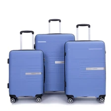 Hardshell Suitcase Double Spinner Wheels PP Luggage Sets  TSA Lock (20/24/28)