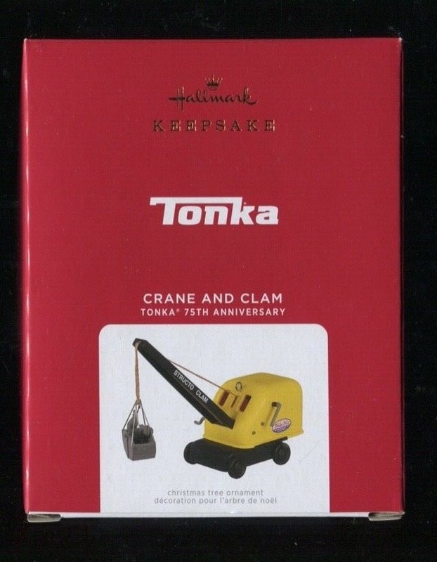 2021 Hallmark Ornament - TONKA CRANE AND CLAM - 75th Anniversary  - New in Box