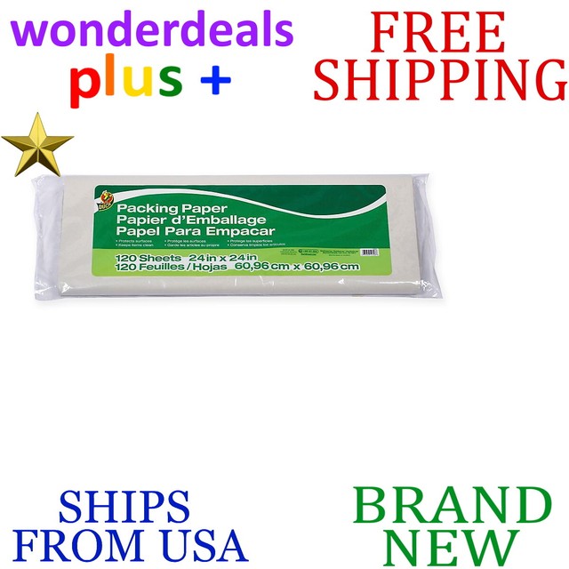 Duck Brand Packing Paper Pack of 24 Inch x Sheets White 1139951 for