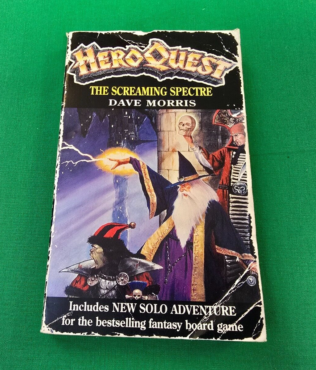 The Screaming Spectre **1st/1st EDITION!** HeroQuest Dave Morris Gamebook #1