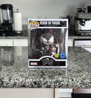 Venom On Throne Funko 965 Glows Pop In A Box Exclusive Marvel