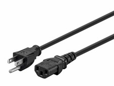 10 Lot Power Cord Cable Desktop Computer Monitor 6ft IEC320 3-Prong Heavy Duty