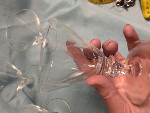 4 Vintage Libbey Simplicity Liquor Cocktail Glass 4" holds 3 oz Cattail Etching - Picture 6 of 17