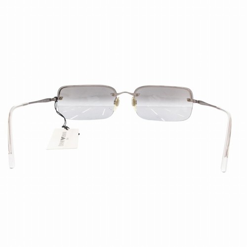 Emporio Armani Square Sunglasses 60-17-120 Logo Black Frames New - Photo 5/8