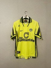 Borussia Dortmund Home Football Shirt 1996/97 Med Original Soccer Jersey Trikot