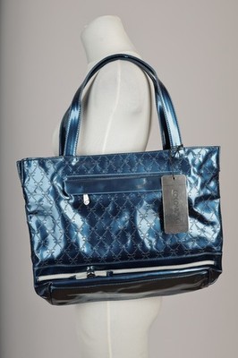 Damen Handtasche  Coconuda Marineblau, Kunstleder, Masse- 42x31cm